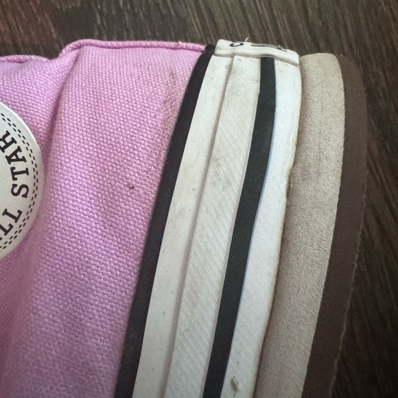 Pink/purple platform converse size 4y 6w - Picture 5 of 6